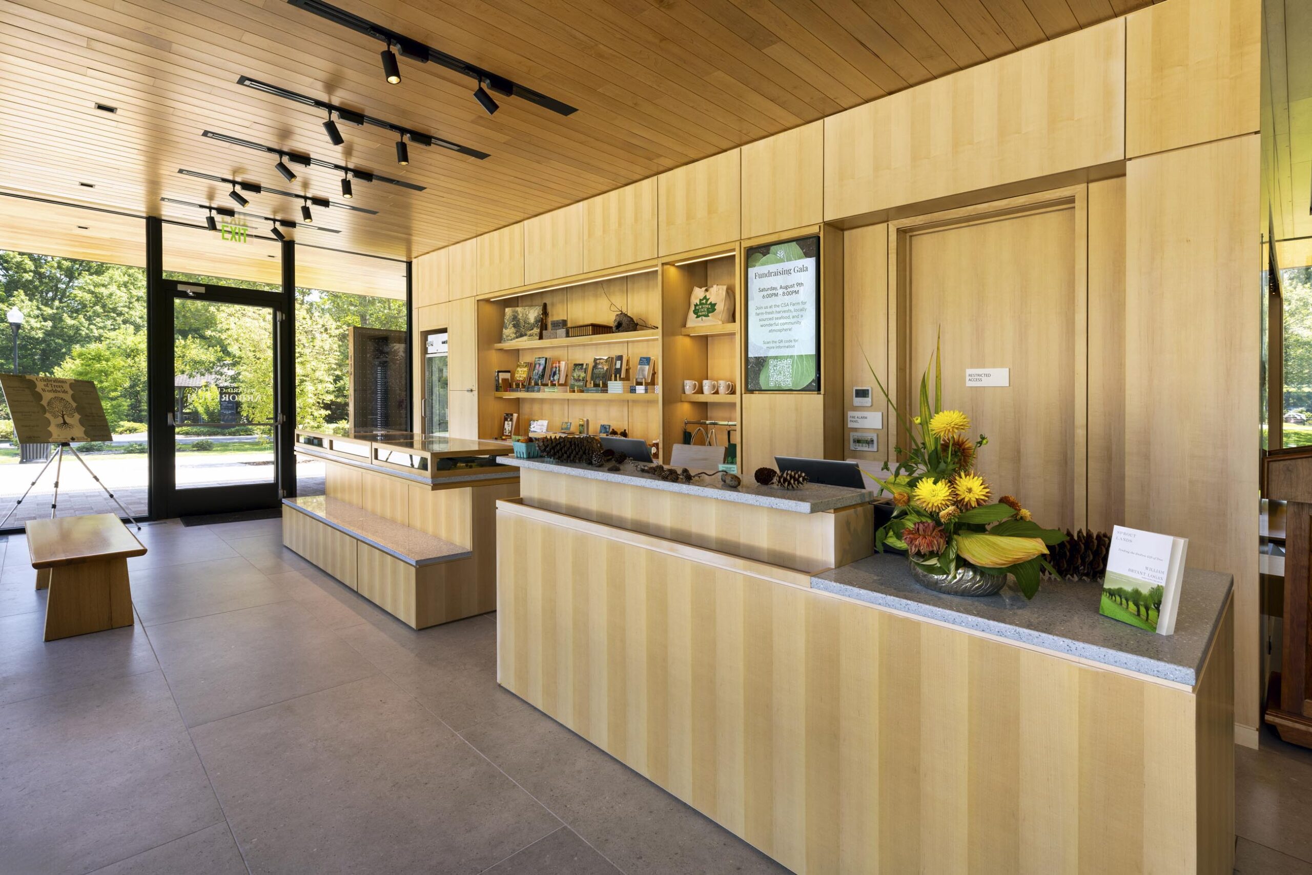 Visitor Center at Bayard Cutting Arboretum